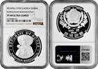 500 won South Korea 500 won 1970, NGC PF68 UC, Sokkuram Bodhisattva silver coin -