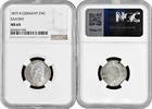 2 neugroschen Saxony 2 neugroschen 1873 B, NGC MS64, King Johann (1854 - 1873) Top Pop 1/0 -