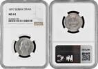 1 dinar Serbia 1 dinar 1897, NGC MS61, King Alexander I (1889 - 1903) silver coin -