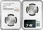 50 drachmai Greece 50 drachmai 1967, NGC MS67, The coup d'état of 21 April silver coin -