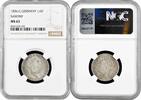 1/6 thaler Saxony 1/6 thaler 1836 G, NGC MS63, Death of King Anton silver coin -