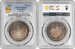 1 thaler Frankfurt 1 thaler 1863, PCGS MS63, Assembly of Princes silver coin -