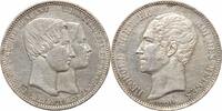 5 francs Belgium 5 francs 1853, UNC Det., Marriage of The Duke silver coin -