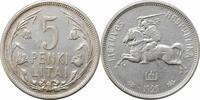 5 litai Lithuania 5 litai 1925, AU, First Republic (1925 - 1938) silver coin -