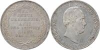 1/3 thaler Saxony 1/3 thaler 1854 F, UNC, Death of King Friedrich August II silver coin -