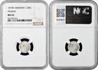 1/2 silbergroschen Prussia 1/2 silbergroschen 1870 B, NGC MS63, King Wilhelm I (1861 - 1888) -
