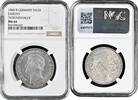 1 thaler Saxony 1 thaler 1860 B, NGC MS64, King John I (1854 - 1873) Pop 3/2 -