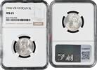 5 lire Vatican City 5 lire 1946, NGC MS65, Pope Pius XII (1939 - 1958) silver coin -