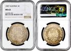 5 corona Austria 5 corona 1907, NGC MS63, Emperor Franz Joseph I (1848 - 1916) -