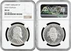 5 pengo Hungary 5 pengo 1938 BP, NGC MS62, 900th Anniv. - Death of Saint Stephen I -