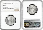 10 leke Albania 10 leke 1939 R, NGC MS63, Italian occupation (1939 - 1943) silver coin -