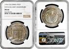 1 peso Colombia 1 peso 1956, NGC MS66, 200th Anniversary - Popayan Mint -