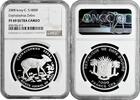 1000 francs Ivory Coast 1000 francs 2008, NGC PF69 UC, Cephalophus Zebra Top Pop 1/0 -