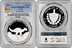 NORTH & CENRAL AMERICA 5 pesos Caribbean State 5 pesos 1994, PCGS PR69 DCAM, Prehistoric Animals - Maiasaura Top Pop 1/0 -