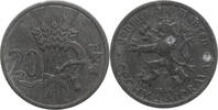 Bohemia and Moravia 20 hellers 1944, UNC, Protectorate of Bohemia and Moravia (1939 - 1945) -