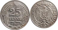 25 pfennig Germany 25 pfennig 1911 D, XF, German Empire (1871 - 1922) -