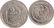 25 pfennig Germany 25 pfennig 1910 J, XF, German Empire (1871 - 1922) -