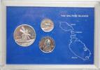 5 pounds Malta 1, 2, 5 pounds 1977, PROOF, Maltese Hunting Dog, Luigi Preziosi, Windmill -