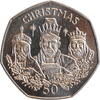 50 pence Gibraltar 50 pence 1988, UNC, Christmas -