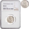 ore Norway 50 ore 1918, NGC MS63, King Haakon VII (1906 - 1957) silver coin -