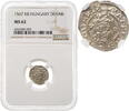 1 denar Hungary 1 denar 1567, NGC MS62, Emperor Maximilian II (1564 - 1576) -