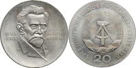 20 mark Germany - GDR 20 mark 1973, UNC, 60th Anniversary - Death of August Bebel -