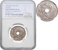 25 centimes Belgium 25 centimes 1908, NGC MS64 MINT ERROR FRENCH, King Leopold II (1865 - 1909) -