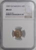 ore Sweden 10 ore 1907 EB, NGC MS63, King Oscar II (1873 - 1907) -