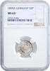 50 pfennig Germany 50 pfennig 1898 A, NGC MS63, German Empire (1871 - 1922) -