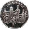 50 pence Isle of Man 50 pence 2001 BB, AU, Christmas -