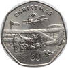 50 pence Isle of Man 50 pence 1985 AA, UNC, Christmas -