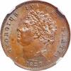 1/3 farthing Great Britain 1/3 farthing 1827, NGC MS63 BN, King George IV (1820 - 1830) -