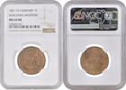  Schleswig-Holstein   1851 TA, NGC MS65 RB,  Provisional (1850 - 1851)  Top Pop 1 sechsling 1851 TA Schleswig-Holstein   1851 TA, NGC MS65 RB,  Provi