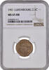  Luxembourg   1901,  NGC MS65 RB,  Luxembourg (1854 - 1917)  Top Pop 2 1/2 centimes 1901 Luxembourg   1901,  NGC MS65 RB,  Luxembourg (1854 - 1917)  