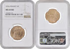 5 centimes France 5 centimes 1916, NGC MS64 RD, Third Republic (1870 - 1941) Madrid -