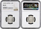 1/4 florin Austria 1/4 florin 1859 B, NGC MS63, Emperor Franz Joseph I (1848 - 1916) -