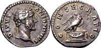 Roman Imperial Divus Antoninus Pius denarius 161 AD. Gutes sehr schön