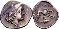 Ancient Greek triobol Aitolia, Aitolian League -