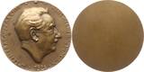Österreich, 1. Republik, Stadt Wien Große einseitige Bronzemedaille 1926 v. Andre Roder, a.d. Musikpädagogen und Komponisten Hans Wagner-Schönkirch Sehr selten, SUP, mattiert