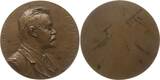 Österreich, Stadt Wien Einseitige Bronzemedaille 1903 v. Hujer, a.d. österreichisch-böhmischen Musiker Anton Barthlmé, 1867 - 1943 Selten, SUP mattiert