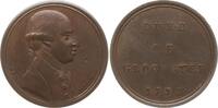 Großbritannien Kleine Bronzemedaille George III., 1760-1820, v. J. Kirk, Sentimental Magazine, The Duke of Gloucester -