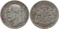 Schweden, Königreich 2 Kronor Oskar II., 1872 - 1907 -