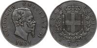 Italien, Königreich 5 Lire Vittorio Emanuele, II., 1861 - 1878, Mailand -