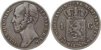Niederlande, Königreich 1 Gulden Willem II., 1840 - 1849, Mzz. Schwert -