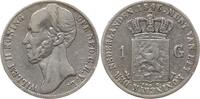 Niederlande, Königreich 1 Gulden Willem II., 1840 - 1849, Mzz. Lilie -