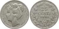 Niederlande, Königreich 25 Cent Wilhelmina, 1890 - 1948 -