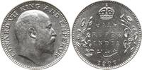 Indien 1/2 Rupie Edward VII., 1901 - 1910, Calcutta -