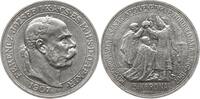 Österreich - Ungarn 5 Kronen (Korona) Franz Joseph I., 1848 - 1916, Kremnitz, 40. Krönungsjubiläum -