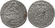 RDR, Haus Habsburg, Böhmen 6 Kreuzer Karl VI., 1711 - 1740, Prag -