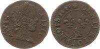 Frankreich, Königreich Denier Tournois Louis XIV., 1643 - 1715, Paris -